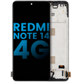 LCD-Display mit Rahmen für Xiaomi Redmi Note 14 4G (Incell, alle Farben)