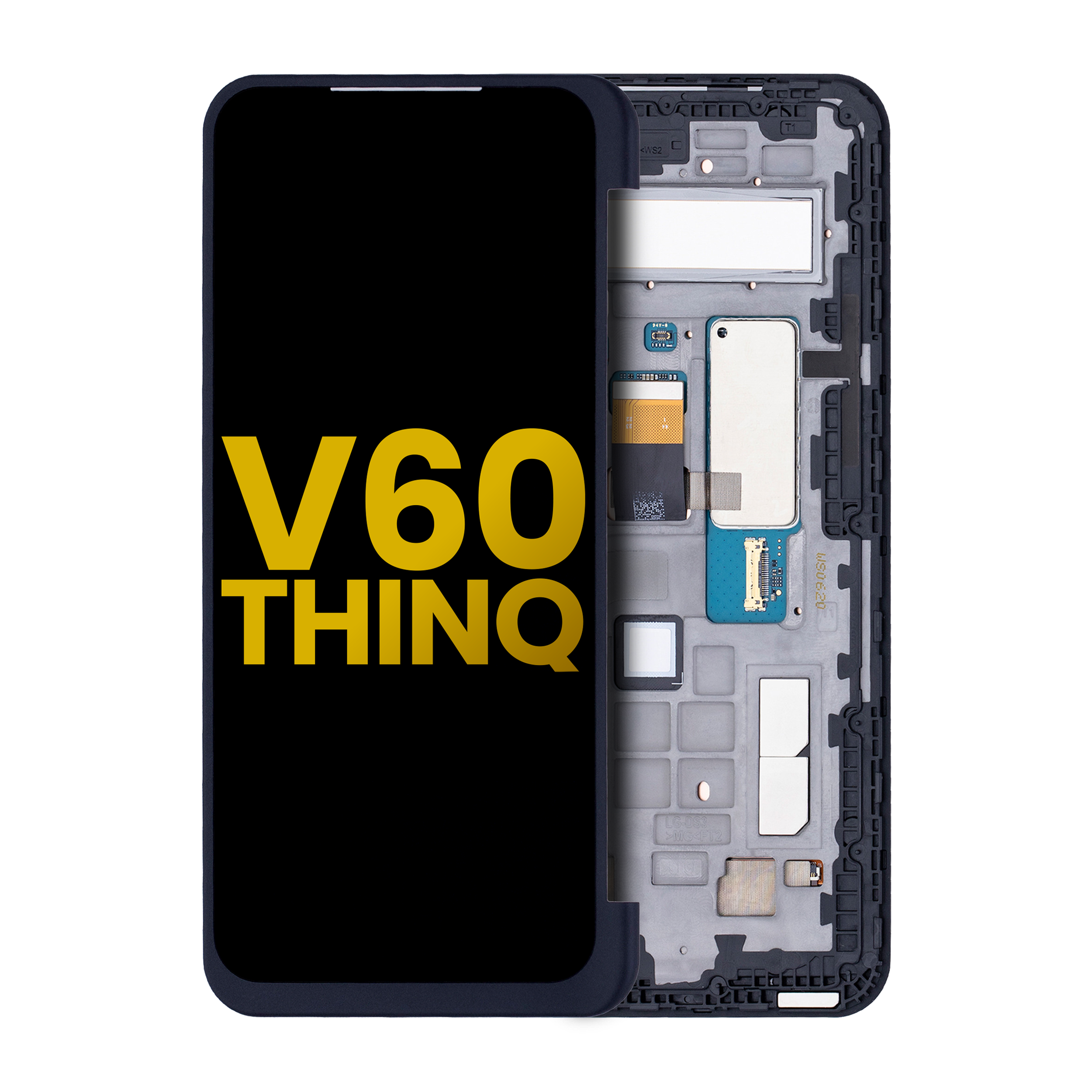 Zweitdisplay OLED mit Rahmen LG V60 ThinQ 5G Refurbished