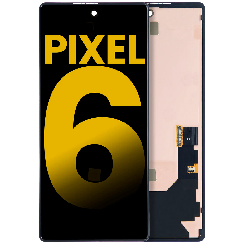 OLED Display with Frame (without Fingerprint Sensor) for Google Pixel 6 (Refurbished) (all colors)