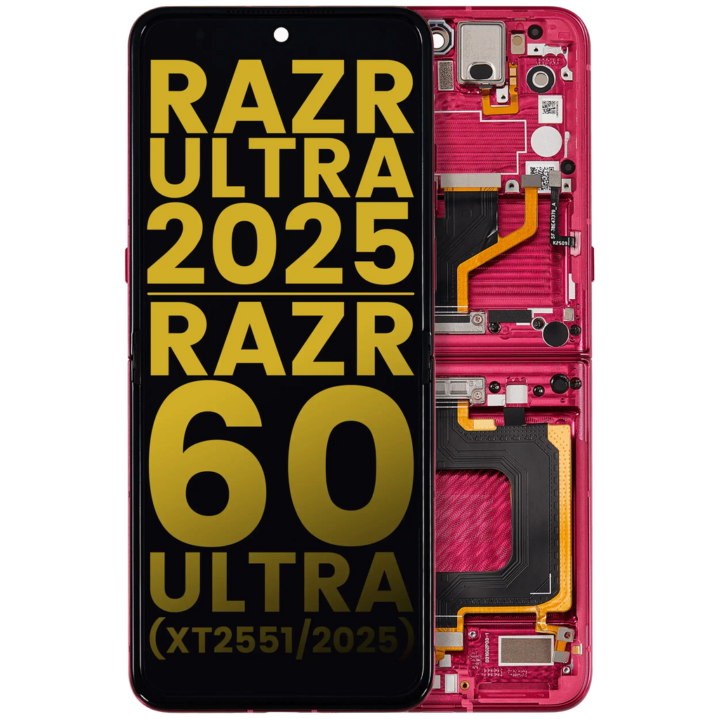 OLED-Display mit Rahmen Motorola Razr Ultra/60 Ultra Cabaret Refurbished