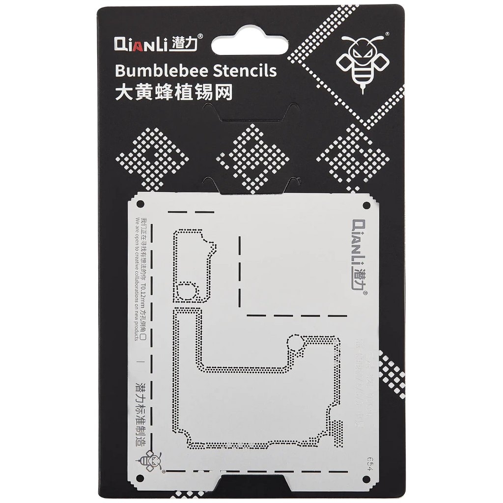 Bumblebee Stencil (QS654) for Samsung S21 Ultra SM-G998U/W/O/D Midframe/Bezel (Qianli)