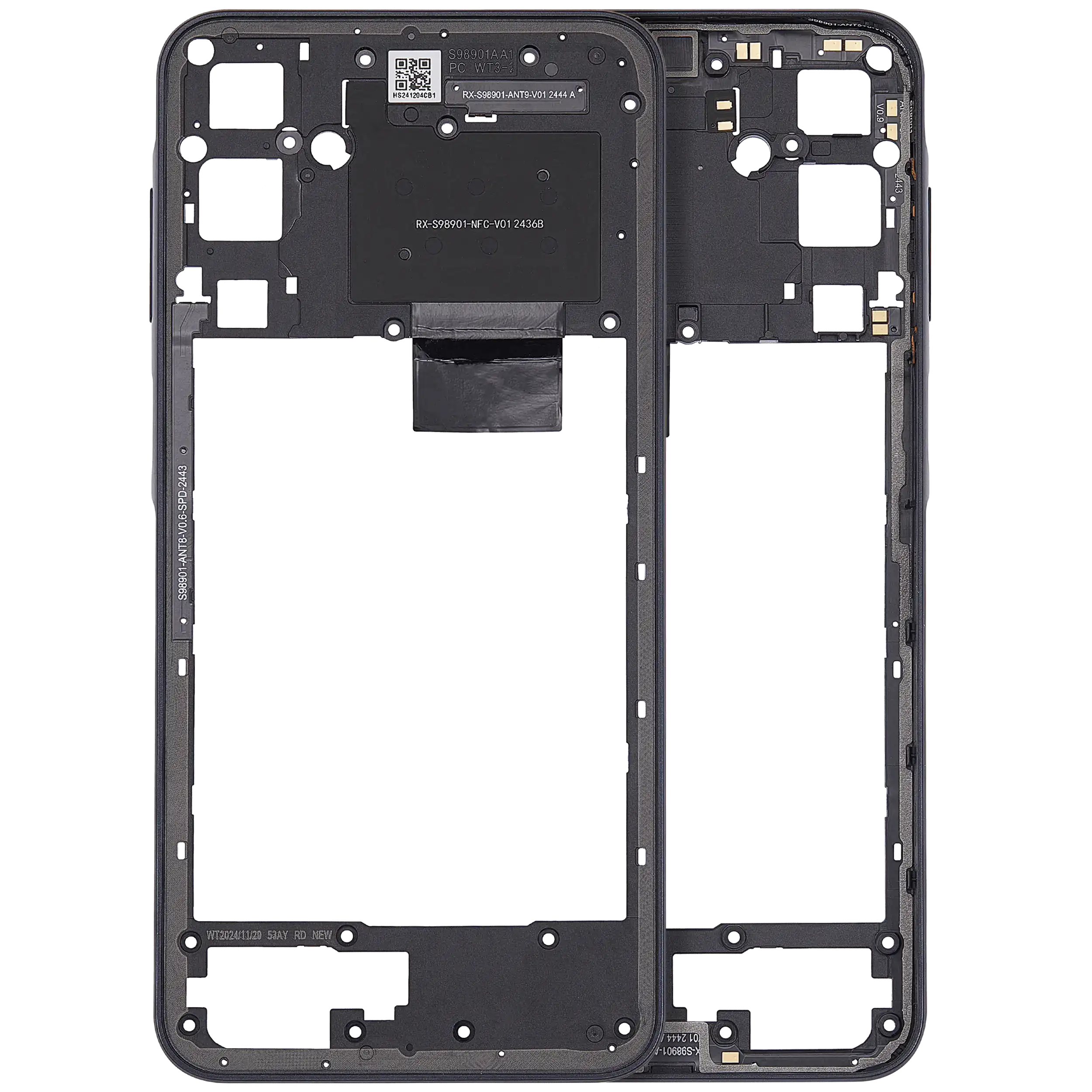 Midframe/Rahmen für Samsung Galaxy A16 5G (A166P / 2024) (Blau Schwarz)