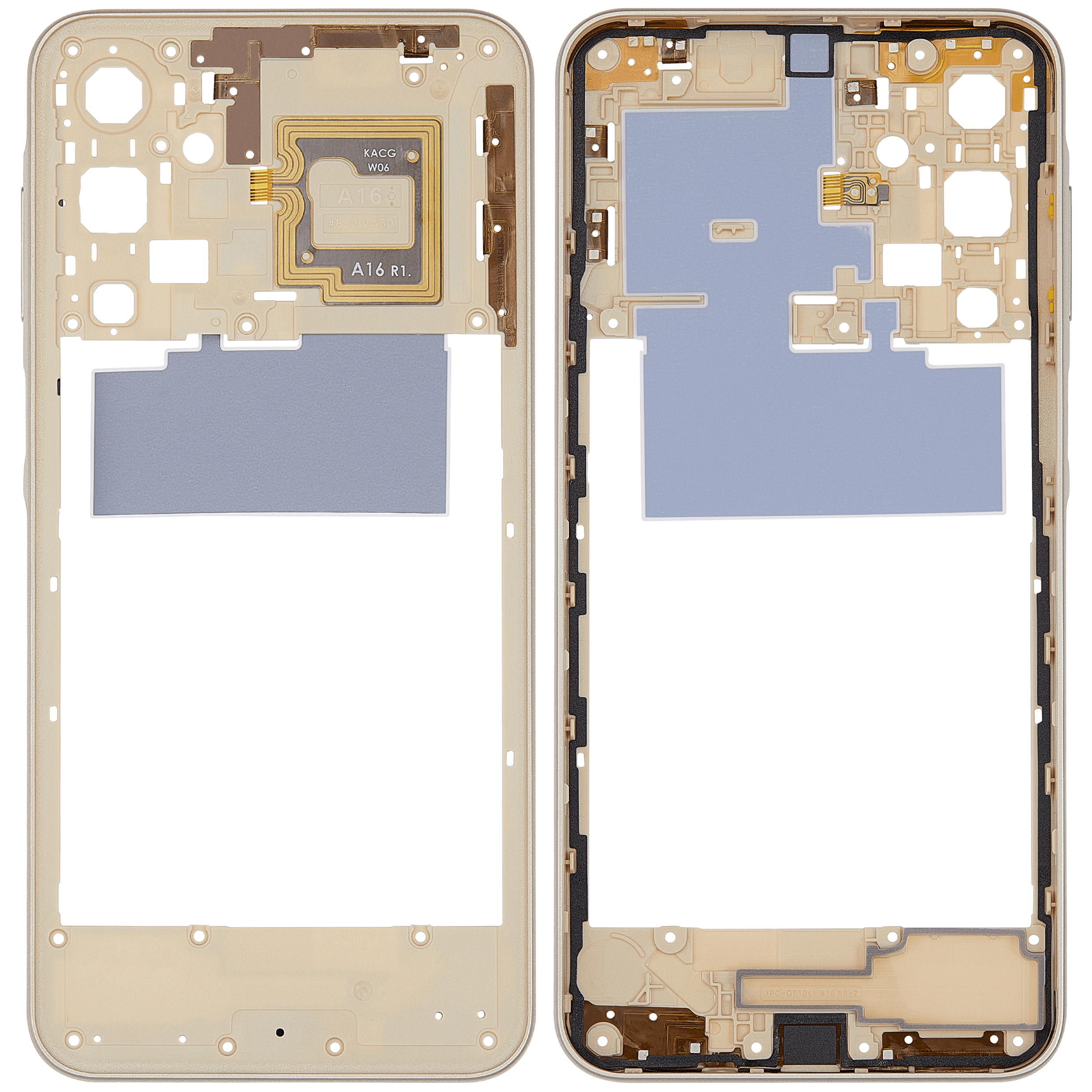 Midframe/Rahmen für Samsung Galaxy A16 5G (A166U / 2024) (US-Version) (Gold)