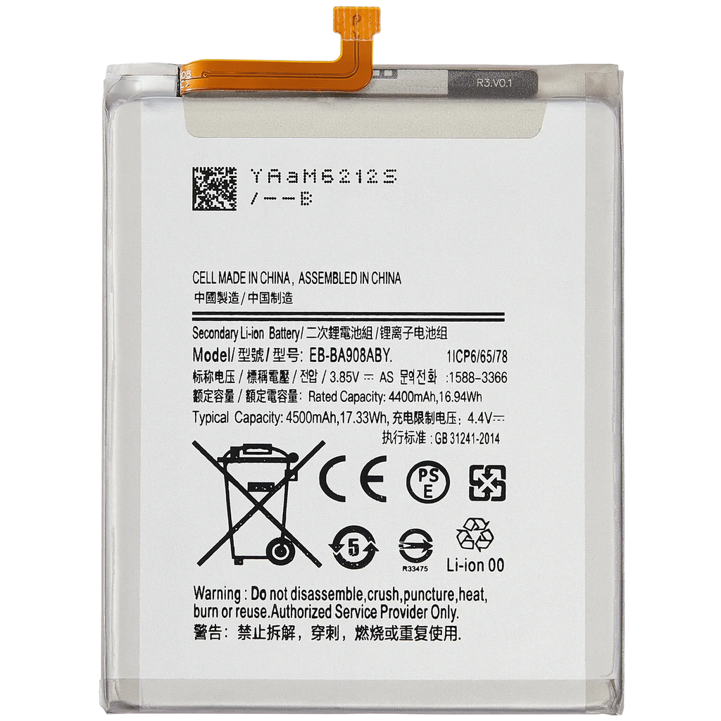 Replacement battery for Samsung Galaxy A90 5G (A908/2019) – EB-BA908ABY (Service Pack)