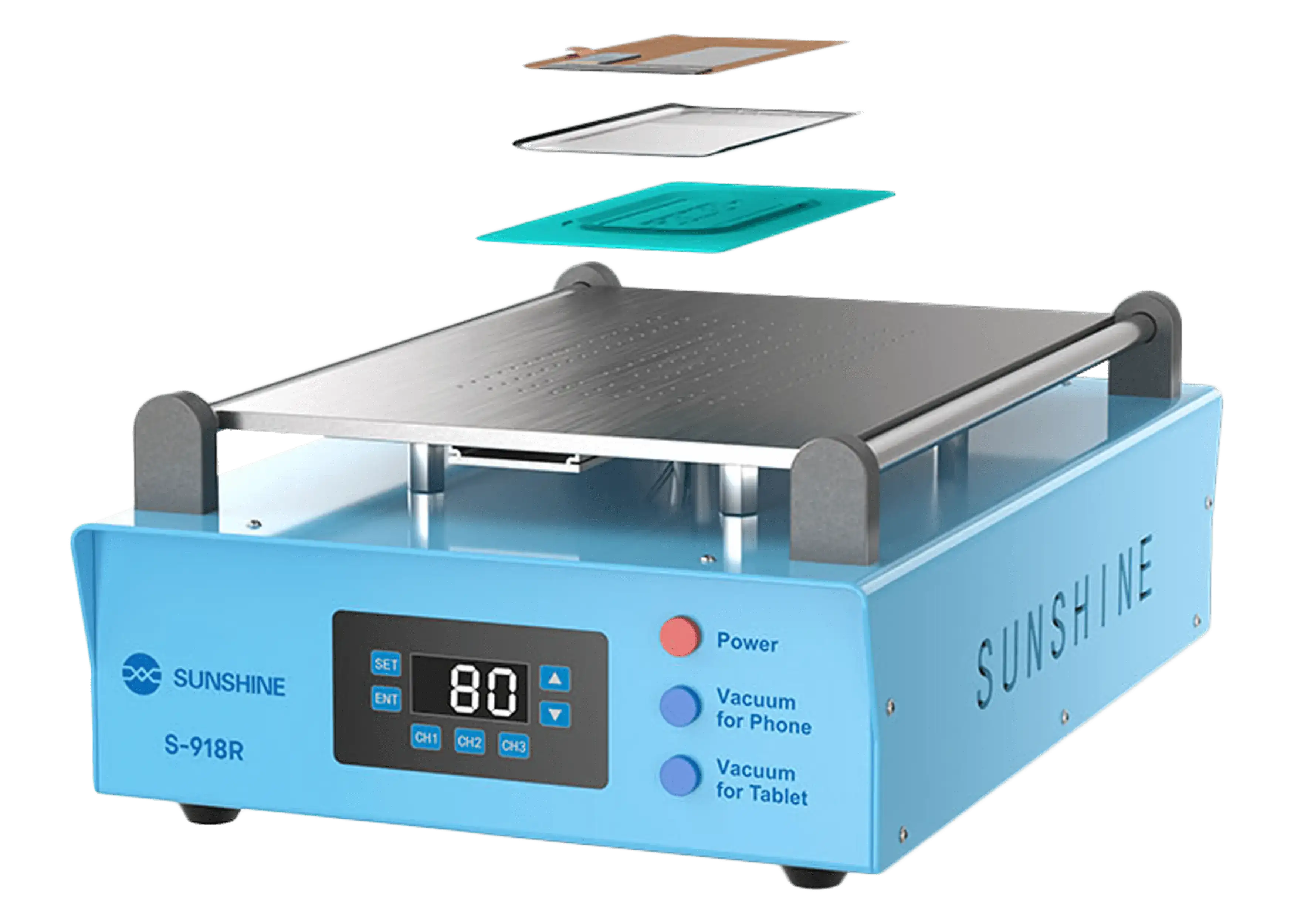 LCD-Bildschirmtrennmaschine mit Vakuumpumpe S-918R 110-220V Sunshine