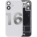 Backcover mit MagSafe+NFC+Blitz-Flexkabel für iPhone 16 (OEM Qualität A, Weiß)