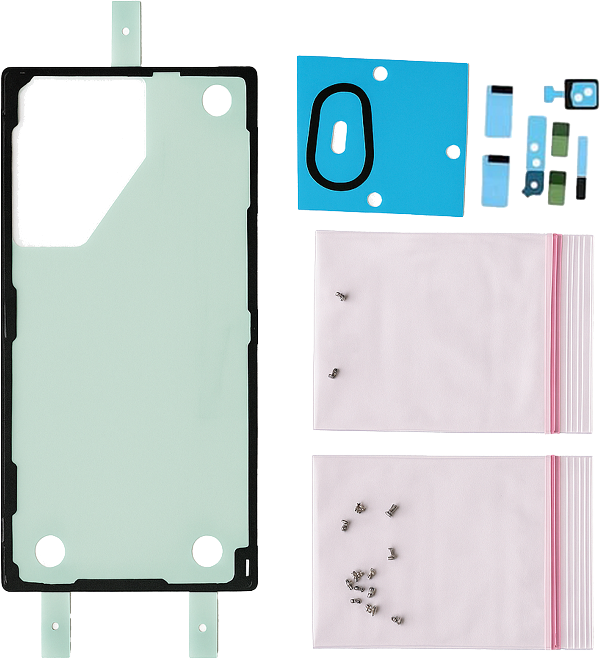 Backcover Adhesive Tape mit Re-Work Kit für Samsung Galaxy S22 Ultra 5G (Service Pack)