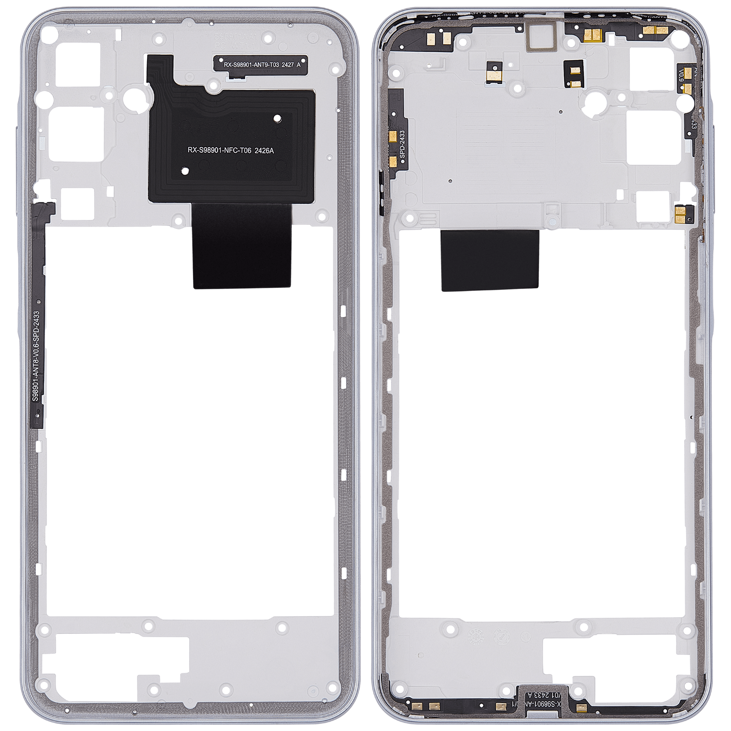 Midframe/Rahmen für Samsung Galaxy A16 5G (A166P / 2024) (Light Gray)
