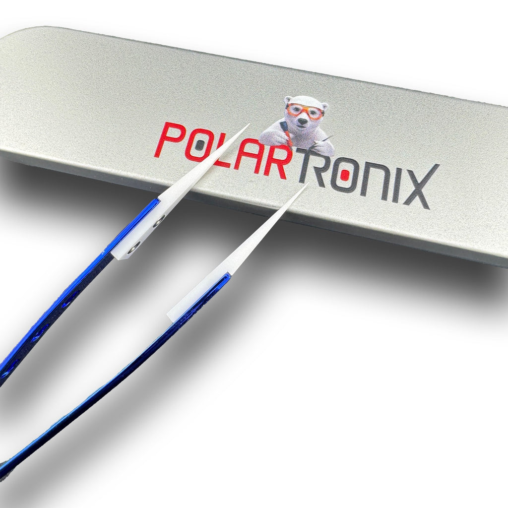 PolarTronix CT-01 Keramik-Präzisionspinzette gerade Spitze ESD antistatisch