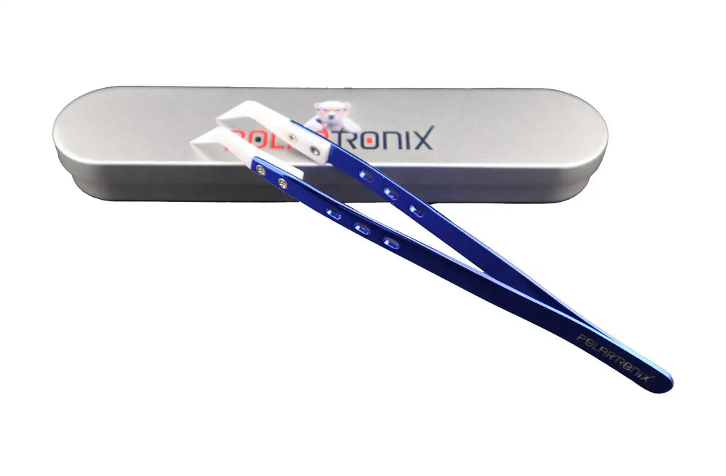 CT-02 Präzisions-Keramikpinzette gebogene Spitze ESD-sicher PolarTronix