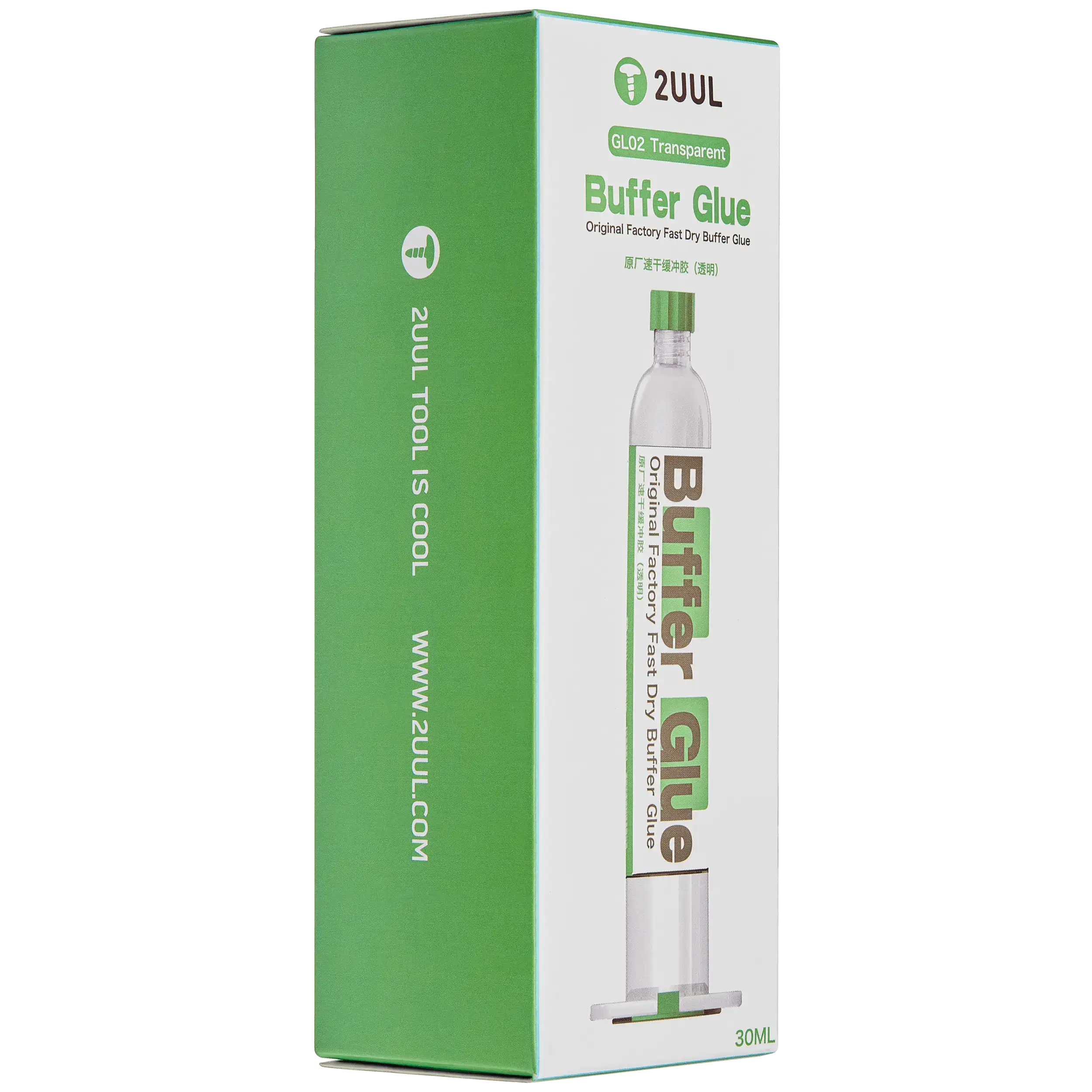 GL02-Transparent schnelltrocknender Bufferkleber 30ML (2UUL)