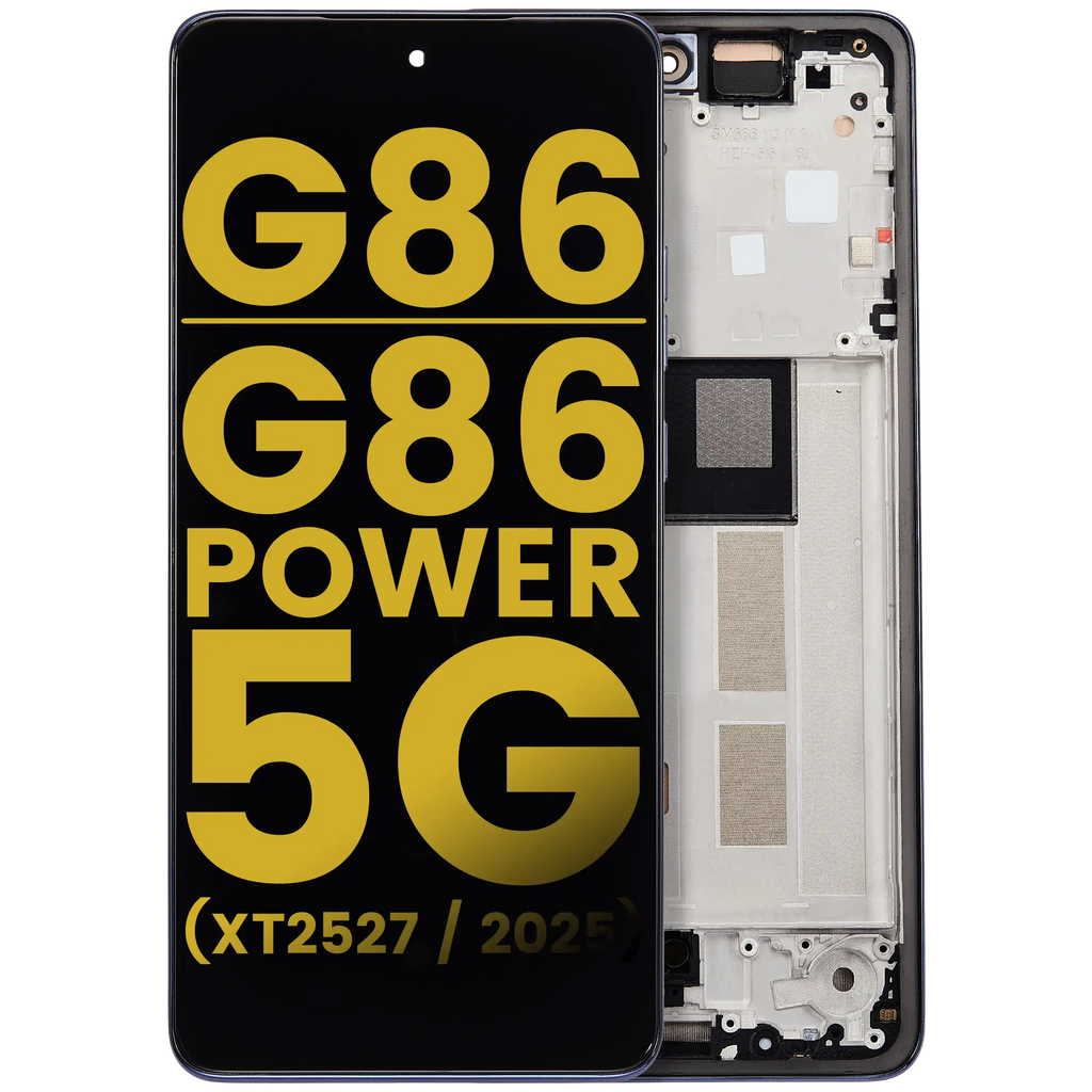 OLED-Montage mit Rahmen für Motorola Moto G86/Power 5G, Spellbound, Refurbished
