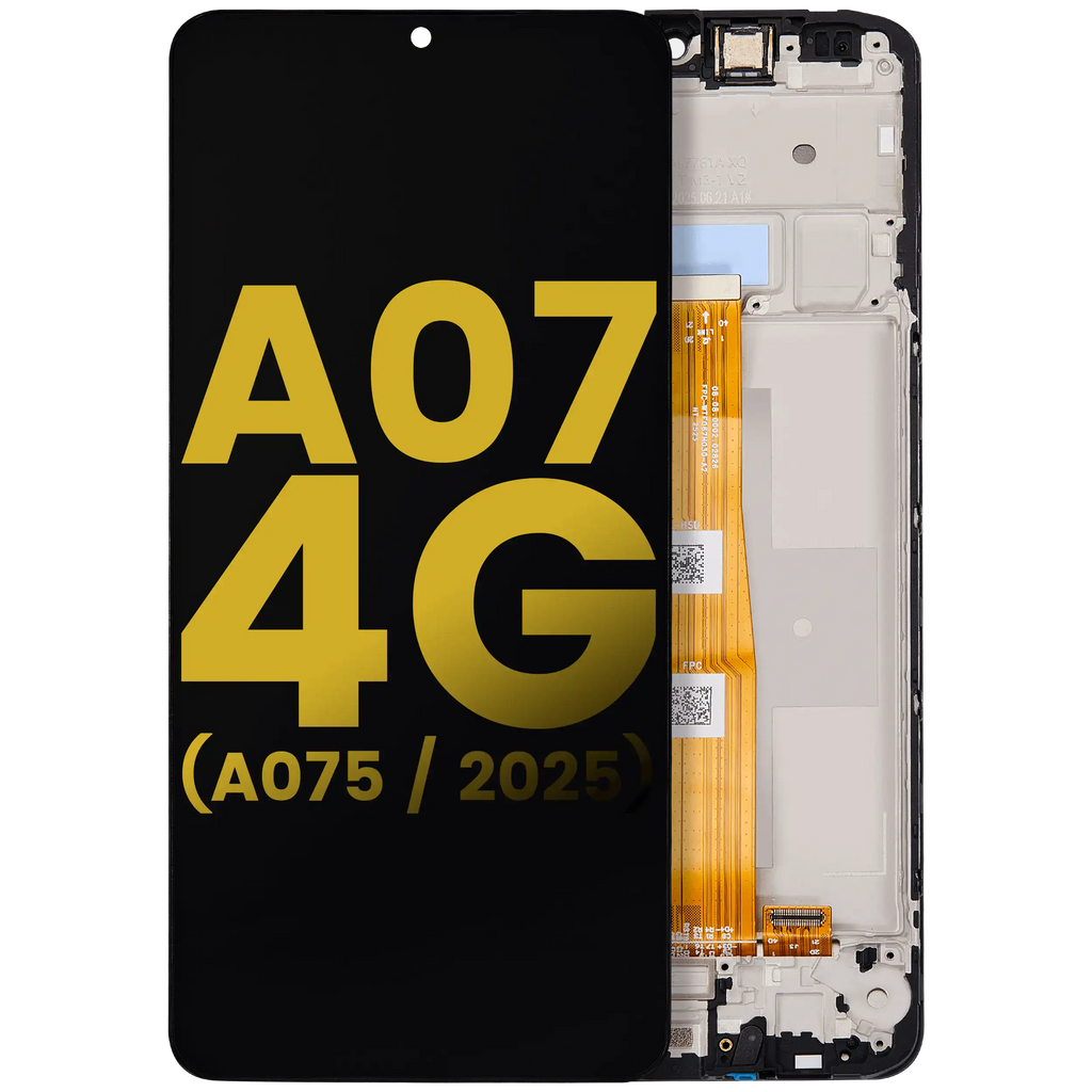 LCD Display with Frame for Samsung Galaxy A07 4G (A075 / 2025) (Refurbished) (All Colors)