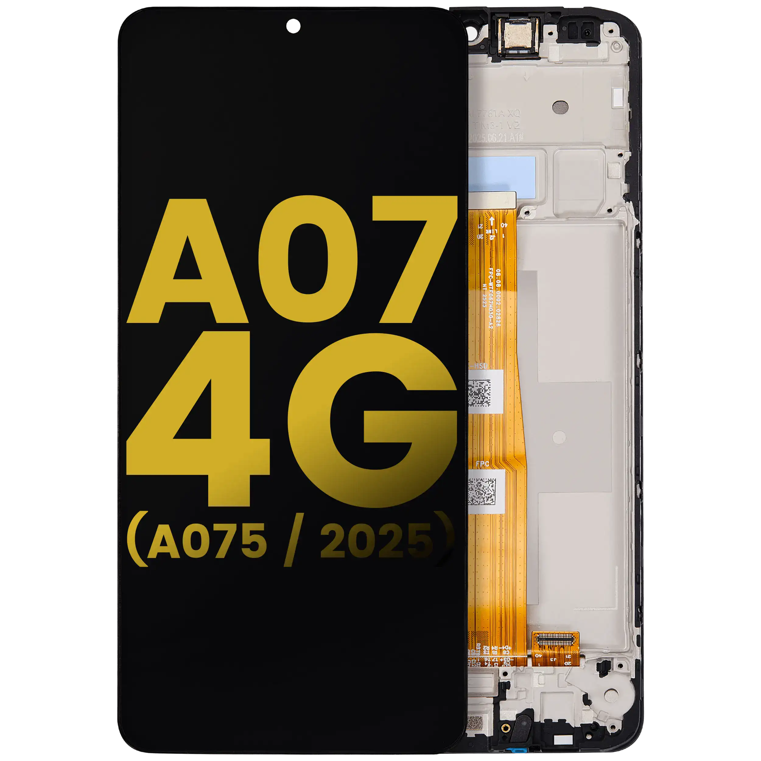 LCD Display with Frame for Samsung Galaxy A07 4G (A075 / 2025) (Refurbished) (All Colors)