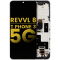 LCD-Display mit Rahmen für T-Mobile Revvl 8 / T Phone 3 5G (Refurb.) ()