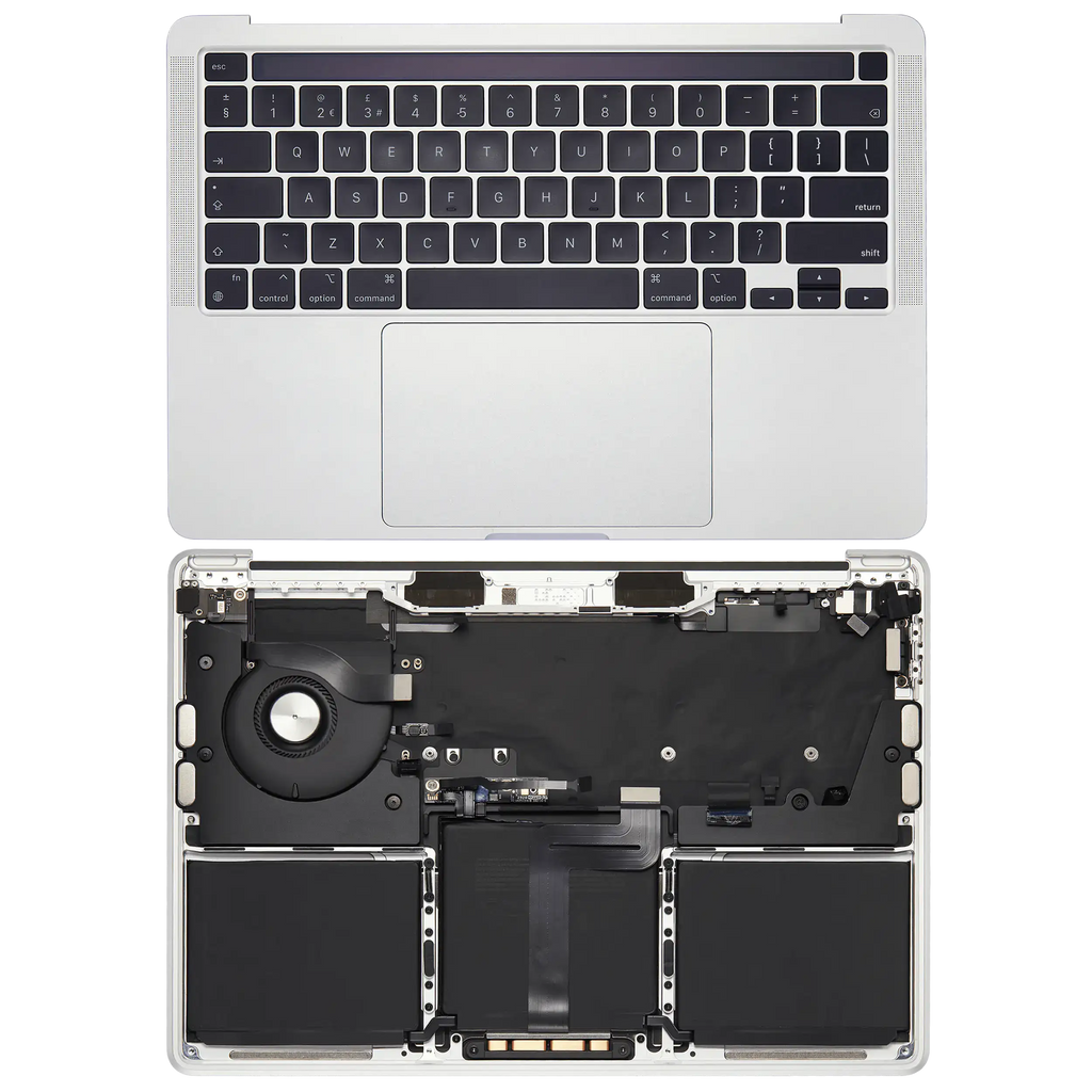 Top Case mit Akku und Tastatur für MacBook Pro 13 A2338 Silber (US-Tastatur)