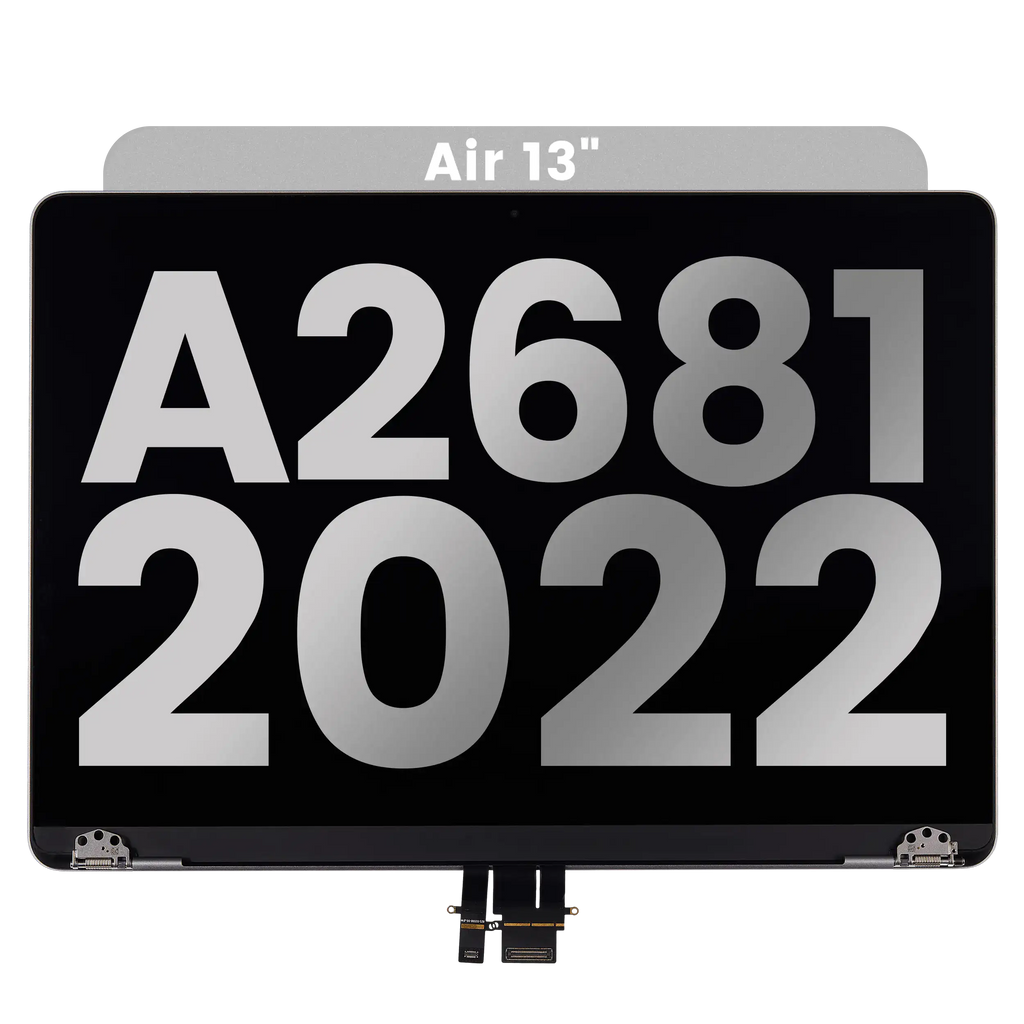 Complete LCD Display for MacBook Air 13" (A2681, Mid 2022) – Used OEM Pull, Grade C – Space Gray