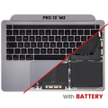 Topcase mit Akku & US-Tastatur für MacBook Pro 13 A2338 (2020) Spacegrau