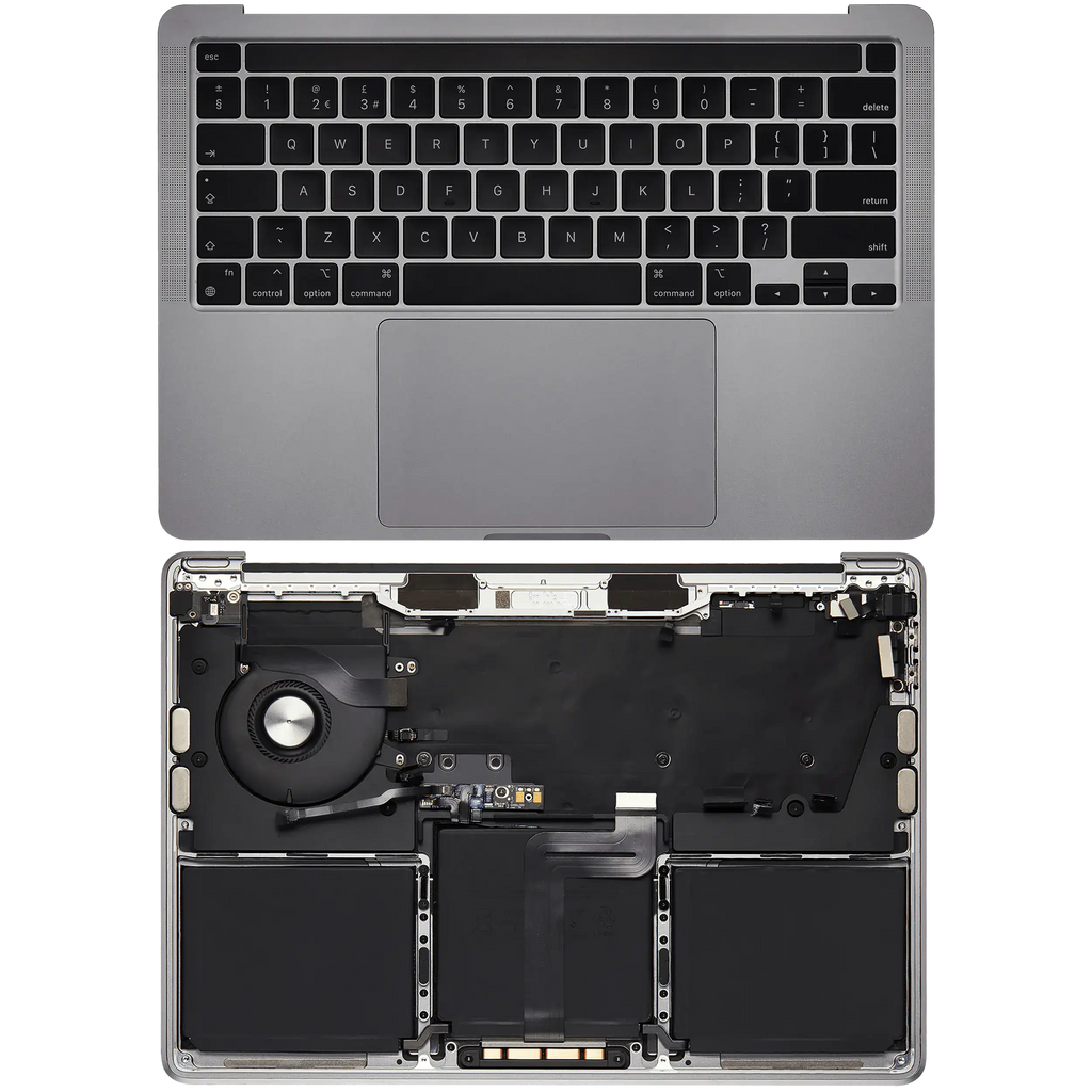 Topcase mit Akku & US-Tastatur für MacBook Pro 13 A2338 (2020) Spacegrau