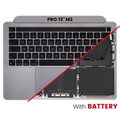 Top Case with Battery and Keyboard for MacBook Pro 13" A2338 (2020) – Space Gray (UK Keyboard)