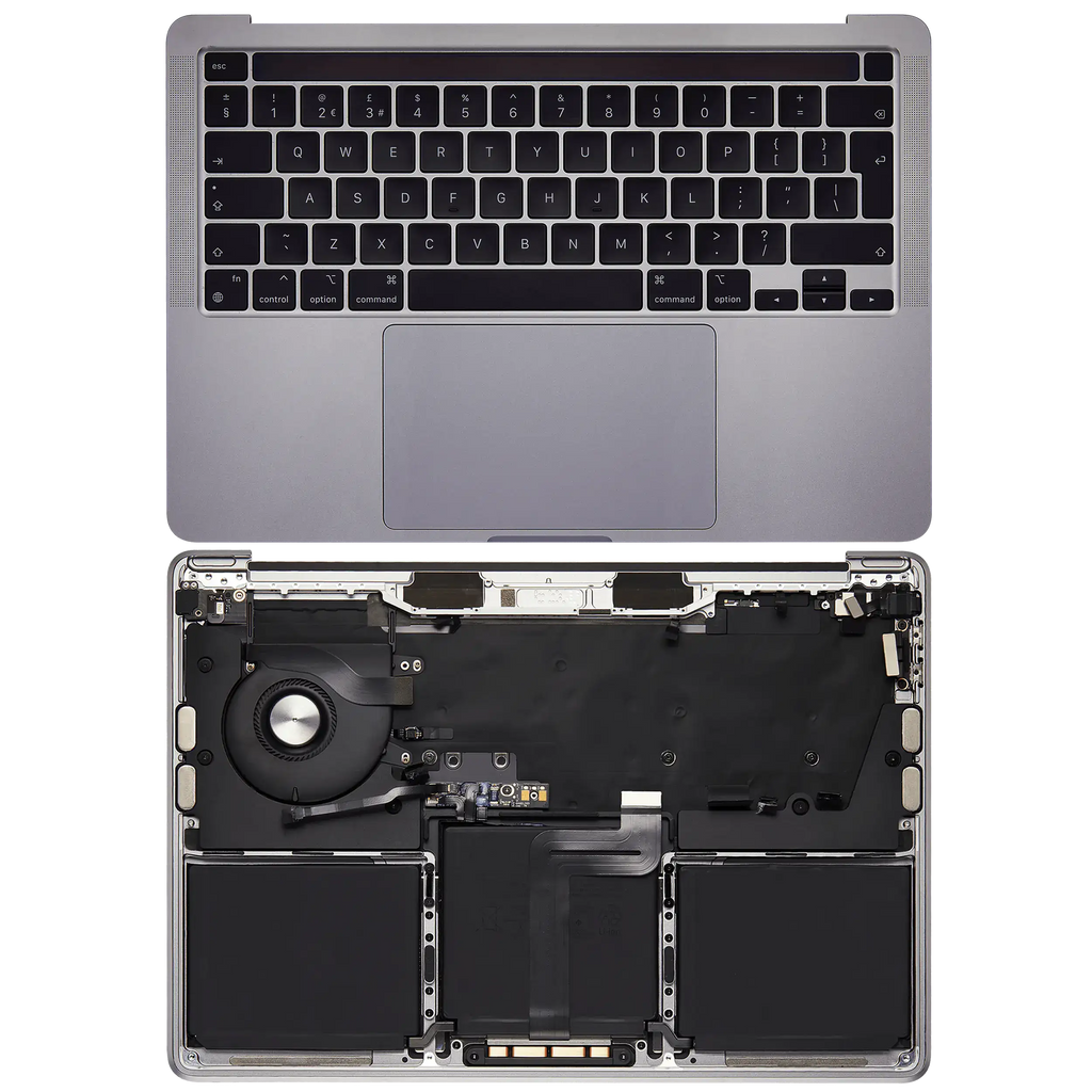Topcase mit Akku und Tastatur für MacBook Pro 13 A2338 Space Gray UK