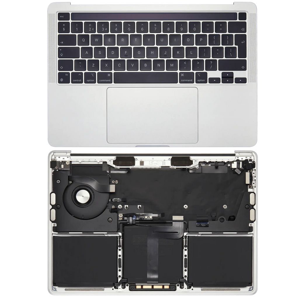 Top Case with Battery and UK Keyboard for MacBook Pro 13" A2338 (2020) – Silver