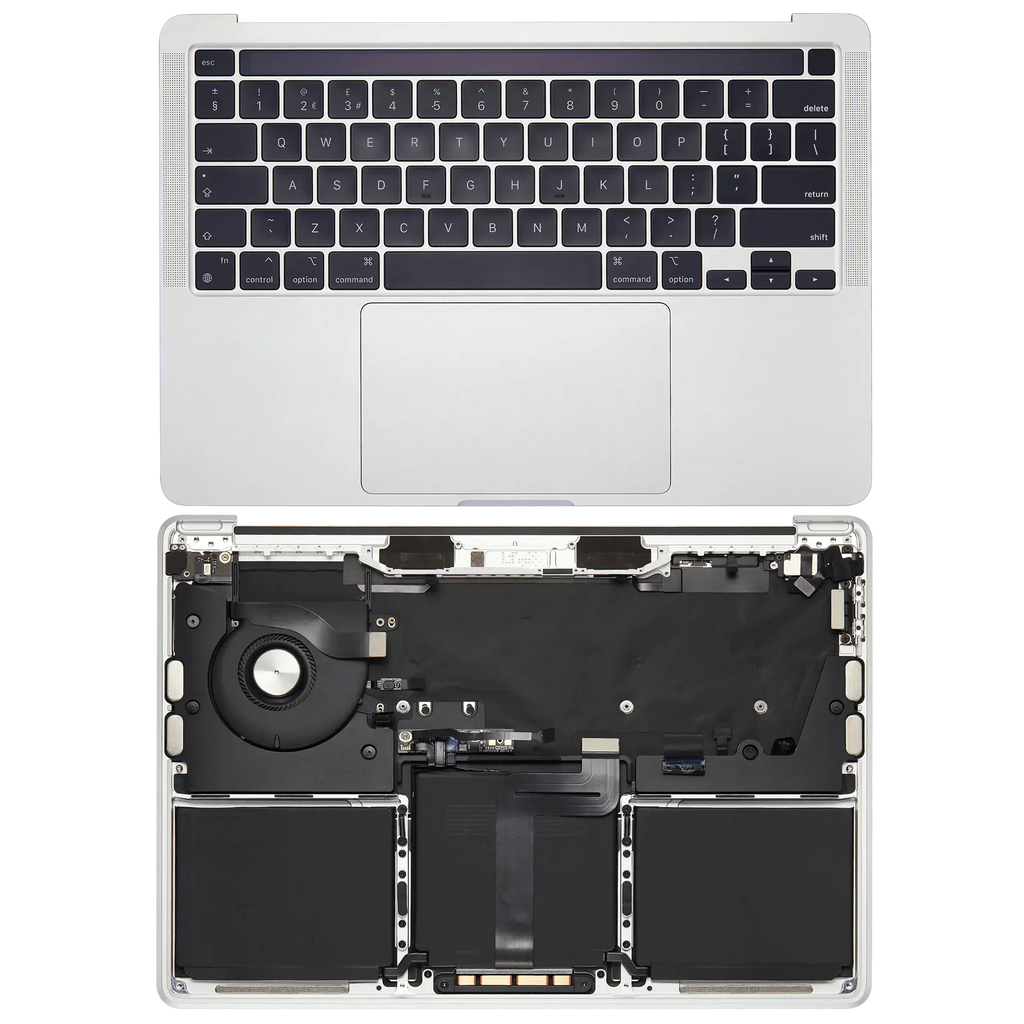 Topcase mit Akku und Tastatur für MacBook Pro 13 A2338 - Silber - US-Tastatur