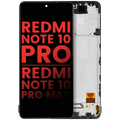 OLED-Display mit Rahmen für Xiaomi Redmi Note 10 Pro/Max (Aftermarket Plus)