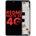 OLED-Display mit Rahmen Xiaomi Redmi Note 13 4G Schwarz (Aftermarket Plus)