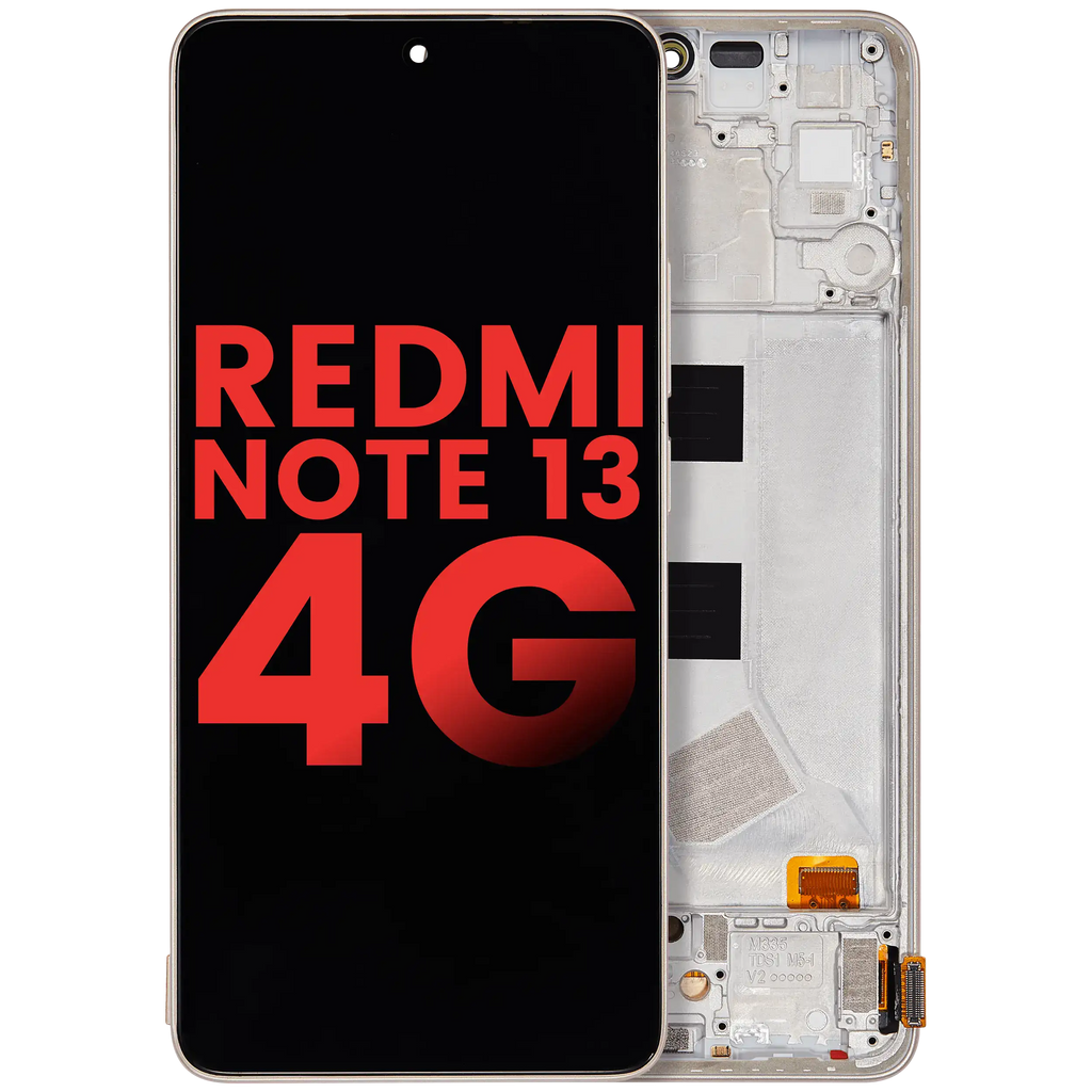 OLED-Display mit Rahmen für Xiaomi Redmi Note 13 4G (Aftermarket Plus) (Ocean Su