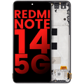 OLED-Display mit Rahmen für Xiaomi Redmi Note 14 5G (Aftermarket Plus, Midnight