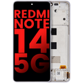 OLED-Display m. Rahmen f. Xiaomi Redmi Note 14 5G, Aftermarket Plus, Lavendel