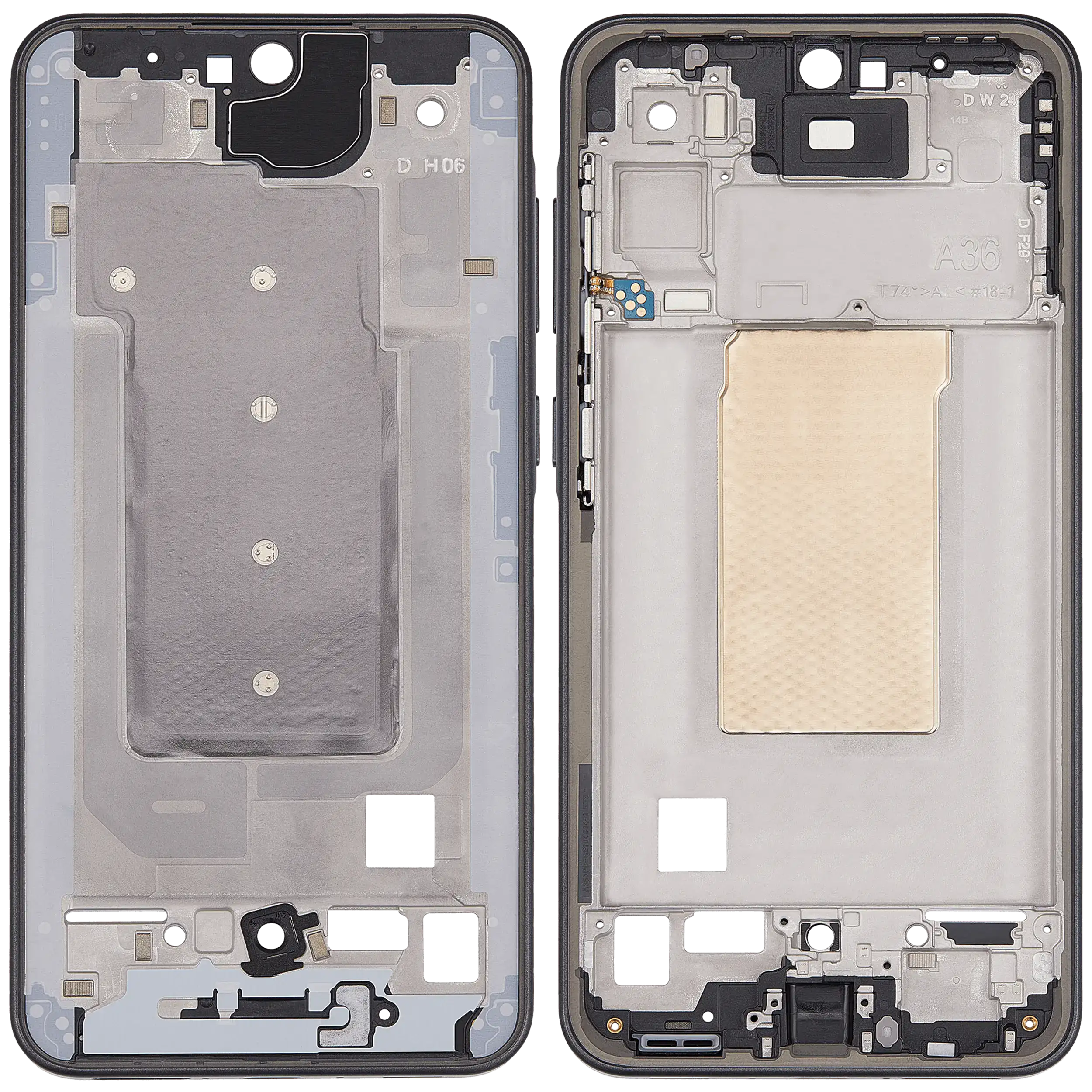 Midframe/Rahmen für Samsung Galaxy A36 5G (A366 / 2025) (Schwarz)