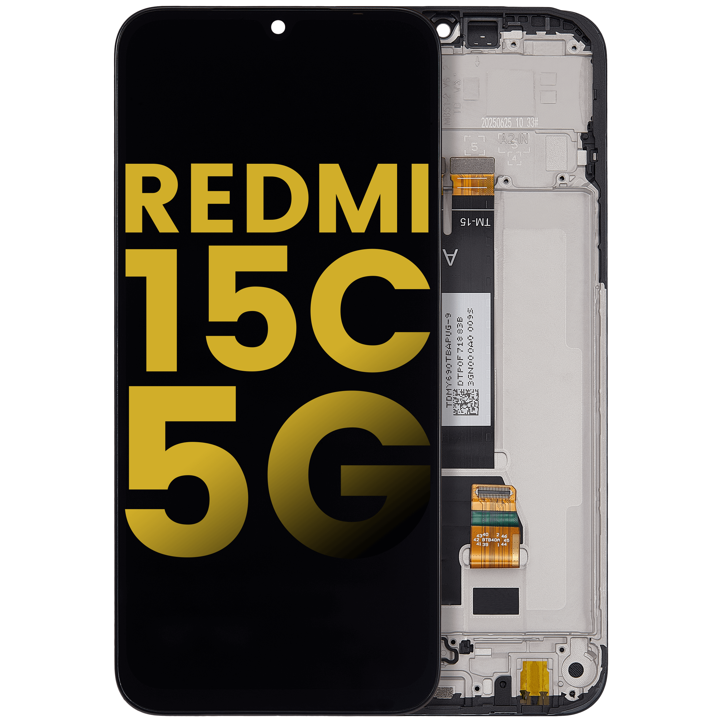 LCD Display with Frame for Xiaomi Redmi 15C 5G / Redmi 15R (Refurbished) (All Colors)