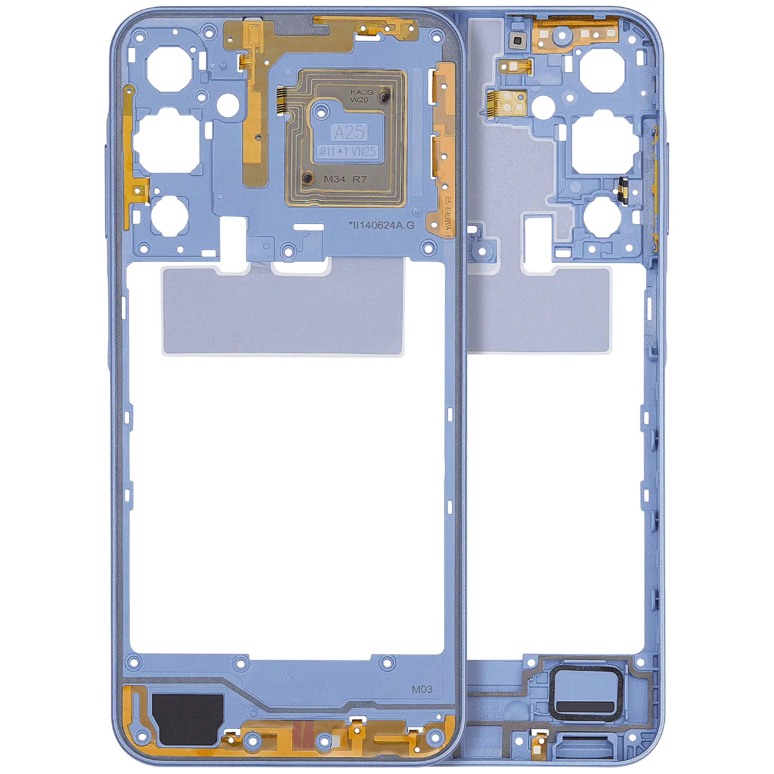 Midframe/Frame for Samsung Galaxy A25 5G (A256 / 2023) (Optimistic Blue)