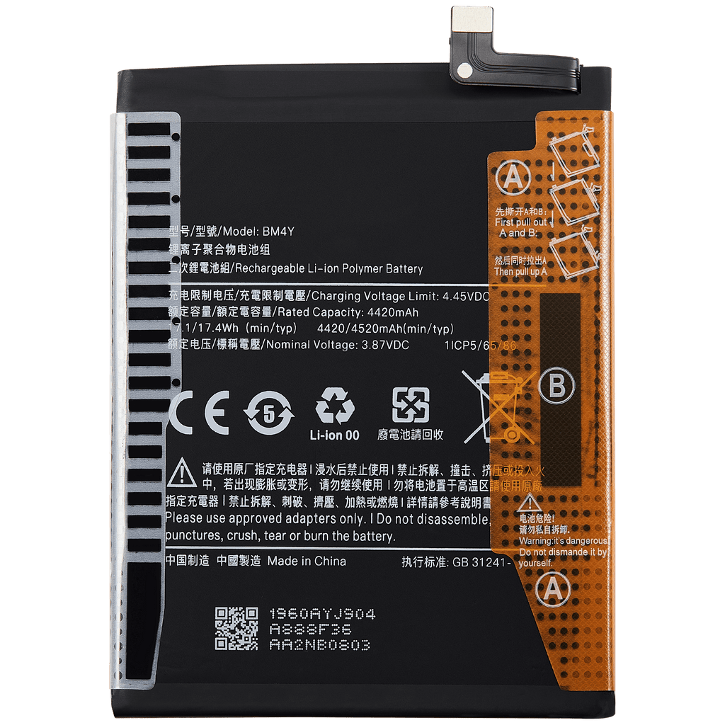 Ersatzakku für Xiaomi Poco F3 (BM4Y)