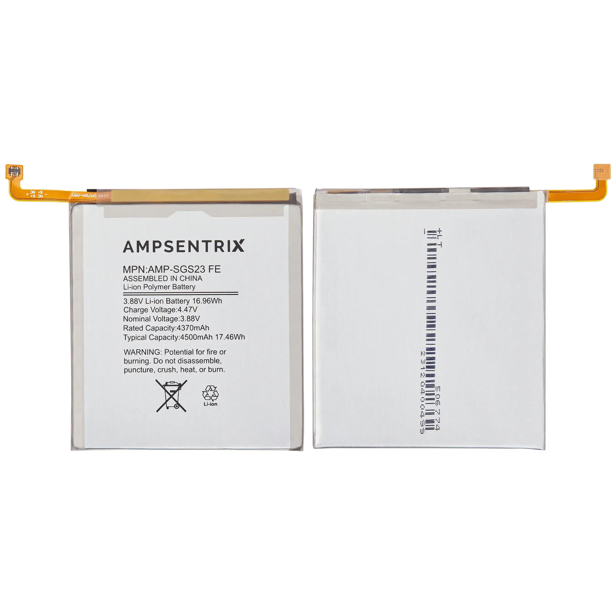 Replacement Akku für Samsung Galaxy S23 FE (AmpSentrix Pro)