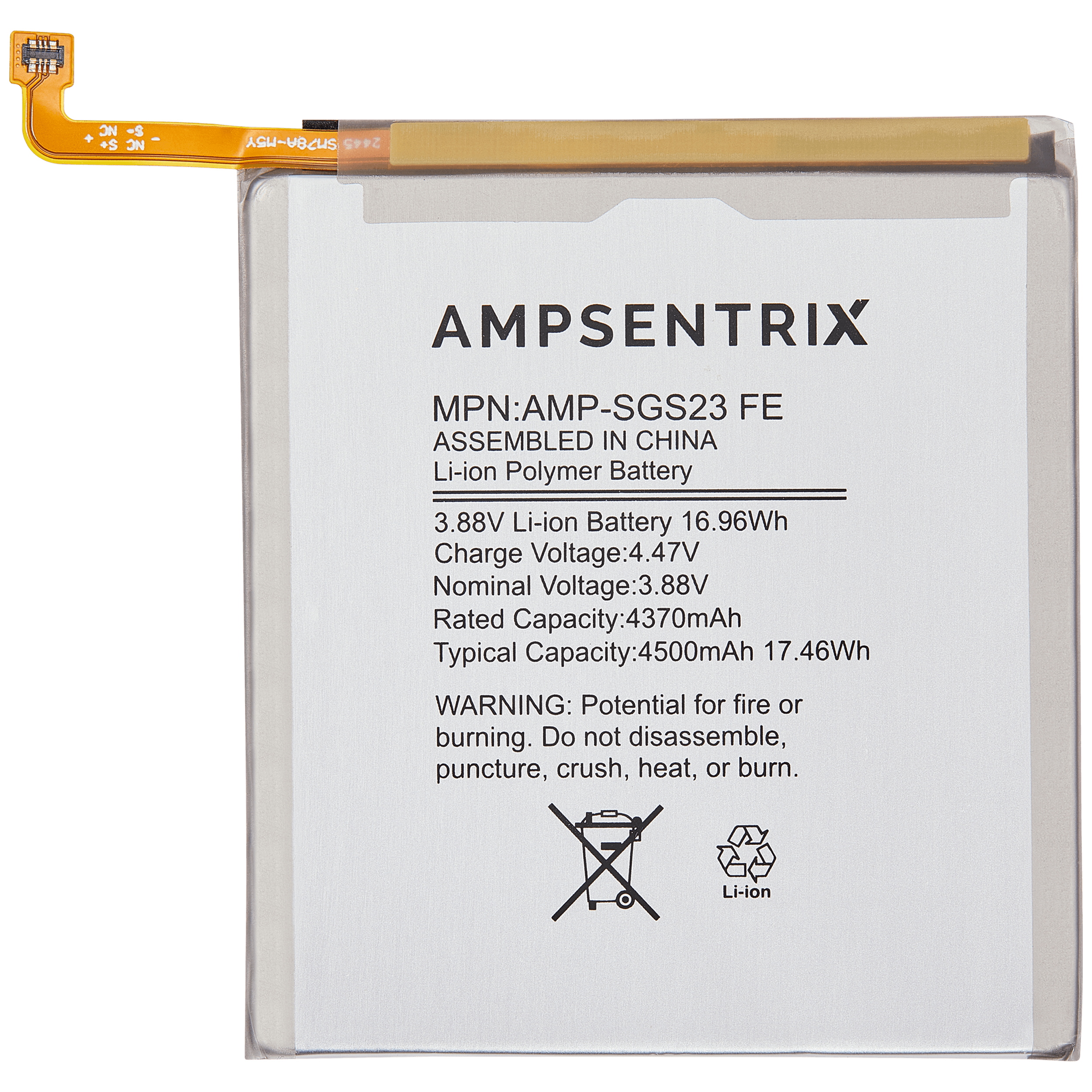 Replacement Akku für Samsung Galaxy S23 FE (AmpSentrix Pro)