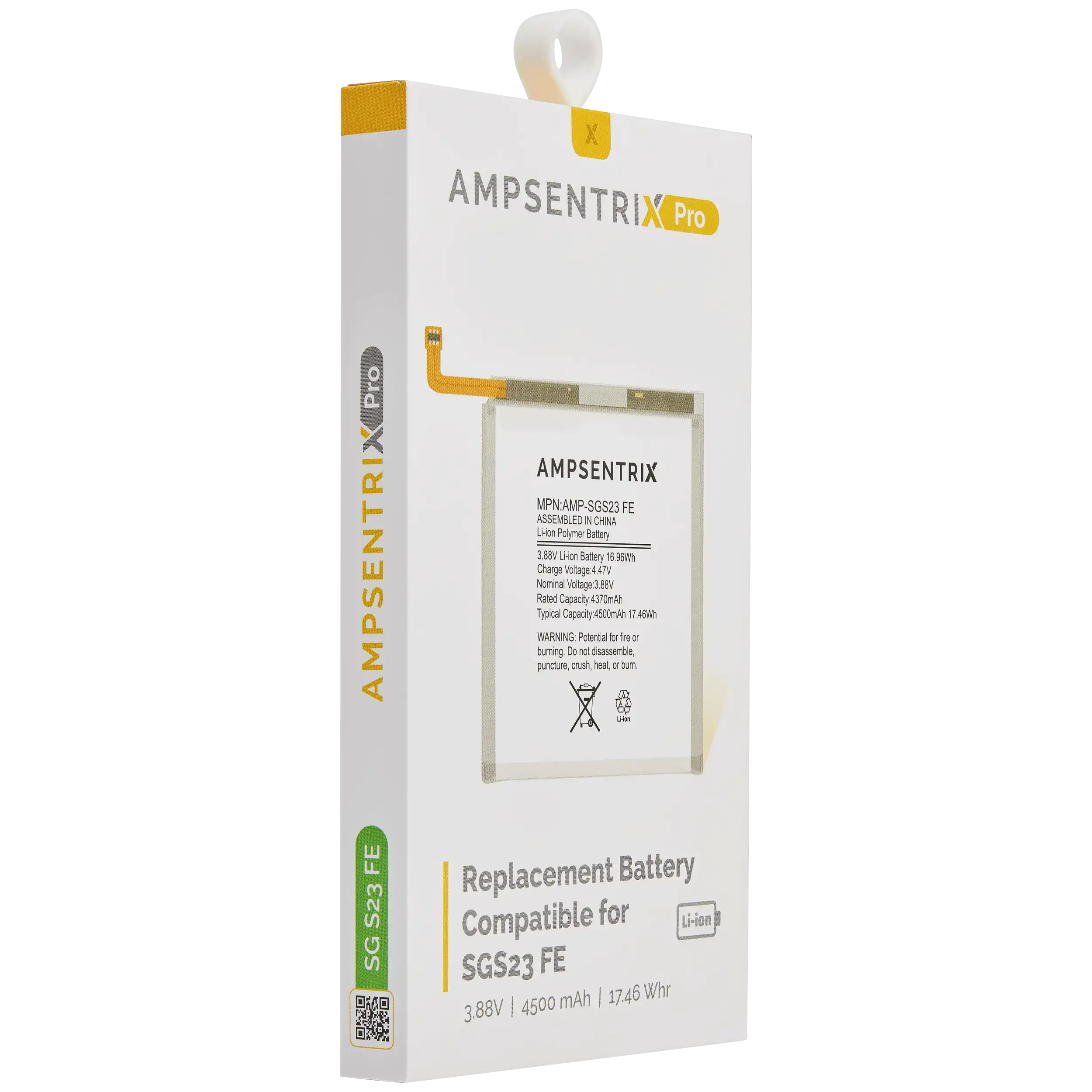Replacement Akku für Samsung Galaxy S23 FE (AmpSentrix Pro)