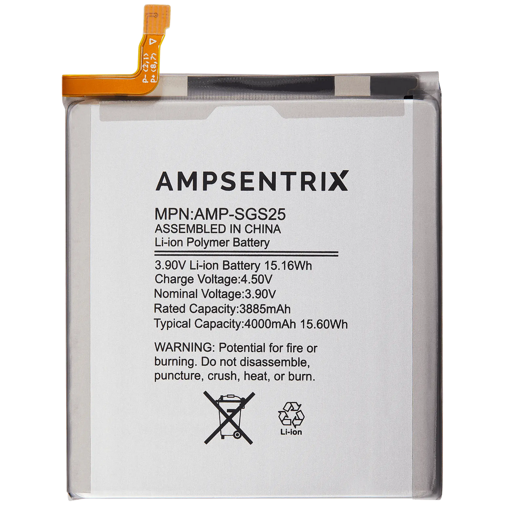 Replacement Battery for Samsung Galaxy S25 (AmpSentrix Pro)