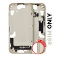 Midframe/Frame with Small Parts for iPhone 15 (US Version) (Used OEM Pull, Grade A) (Yellow)
