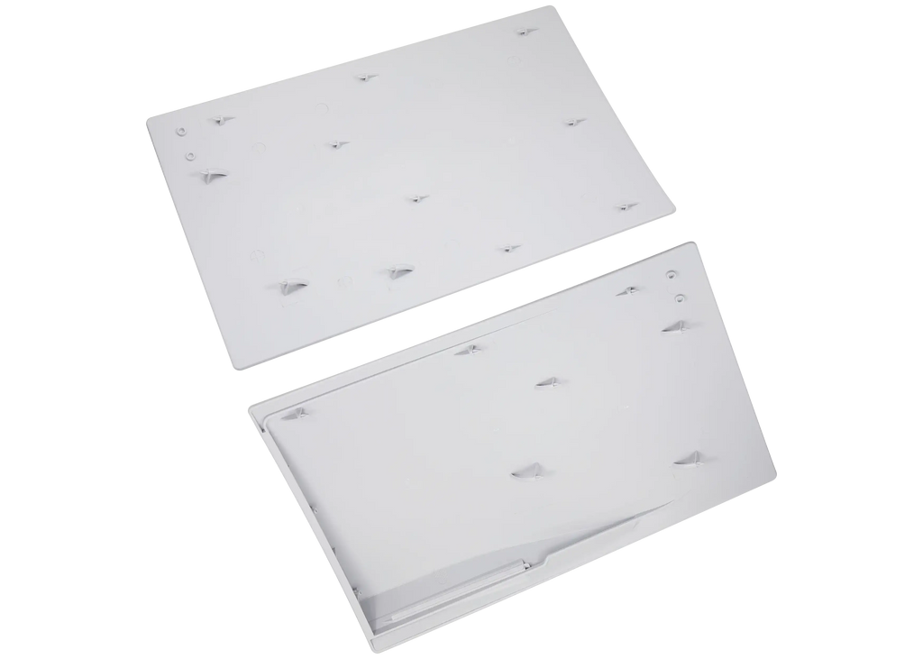 Faceplate-Abdeckung (oben & unten) für Sony PlayStation 5 Disc Edition (Weiß)