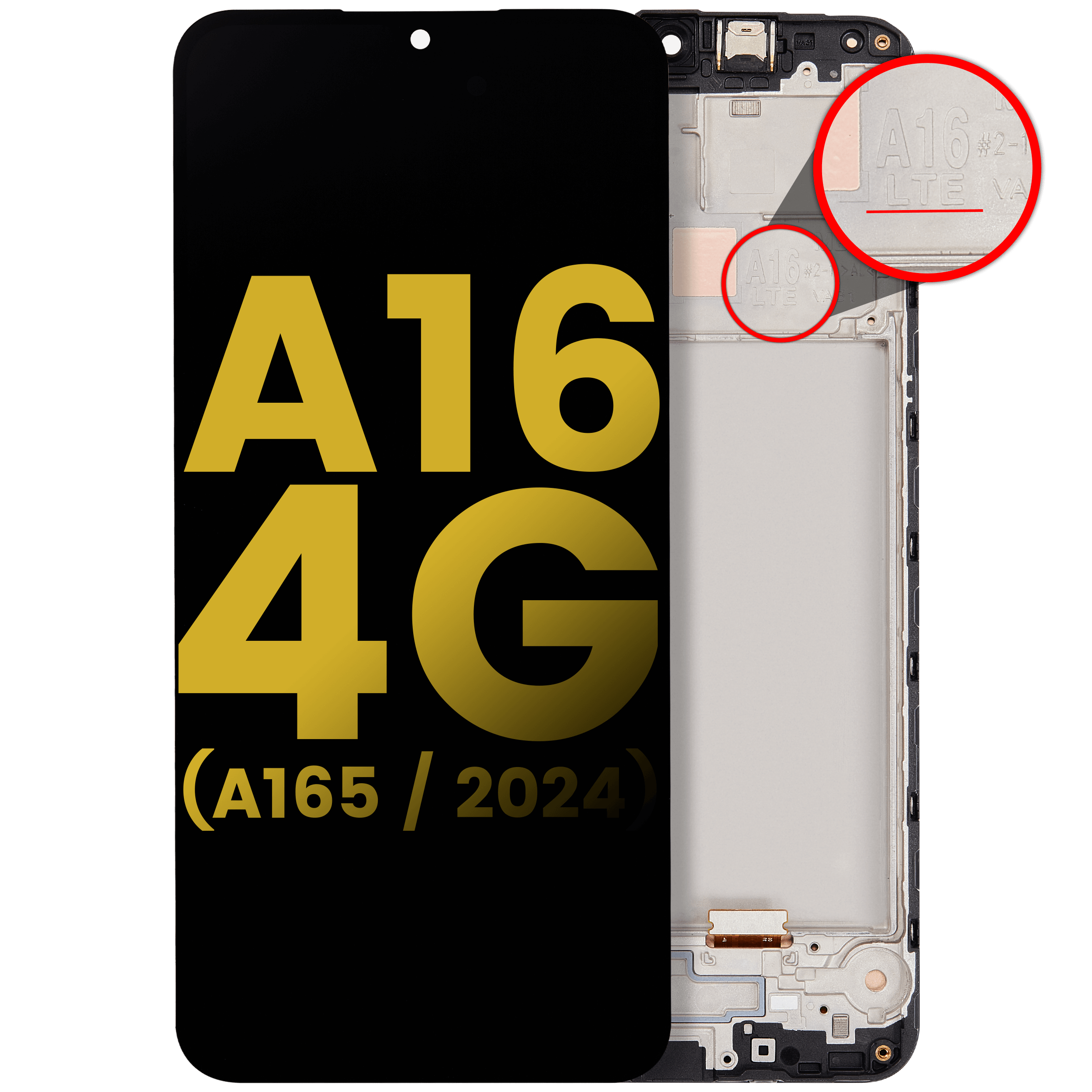 Samsung Galaxy A16 4G OLED-Display mit Rahmen Refurbished