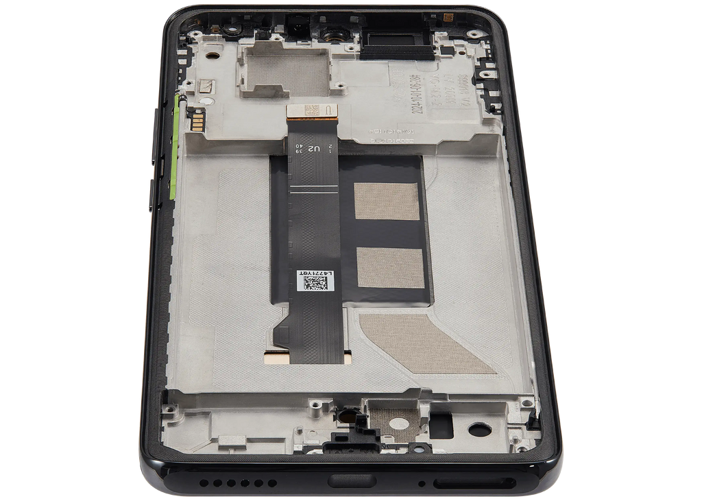 OLED-Display mit Rahmen Compatible für Xiaomi Redmi Note 14 Pro 5G / Poco X7 (Refurbished) (Schwarz)