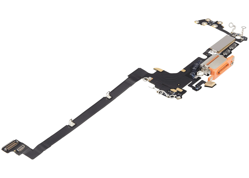 Charging Port Flex Cable compatible for iPhone 17 Pro (Premium) (US Version) (Cosmic Orange)