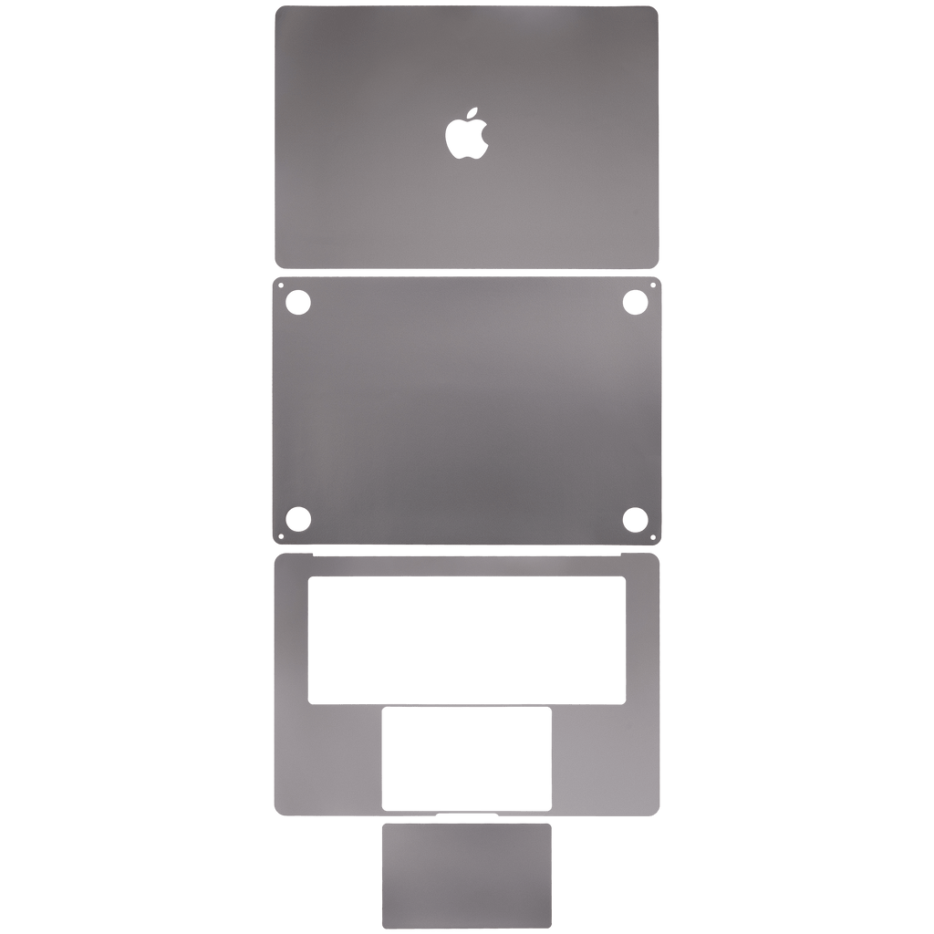 4in1 Skin (Top/Bottom/Keyboard/Trackpad) für MacBook Air 15" A2941 (M2) Grau