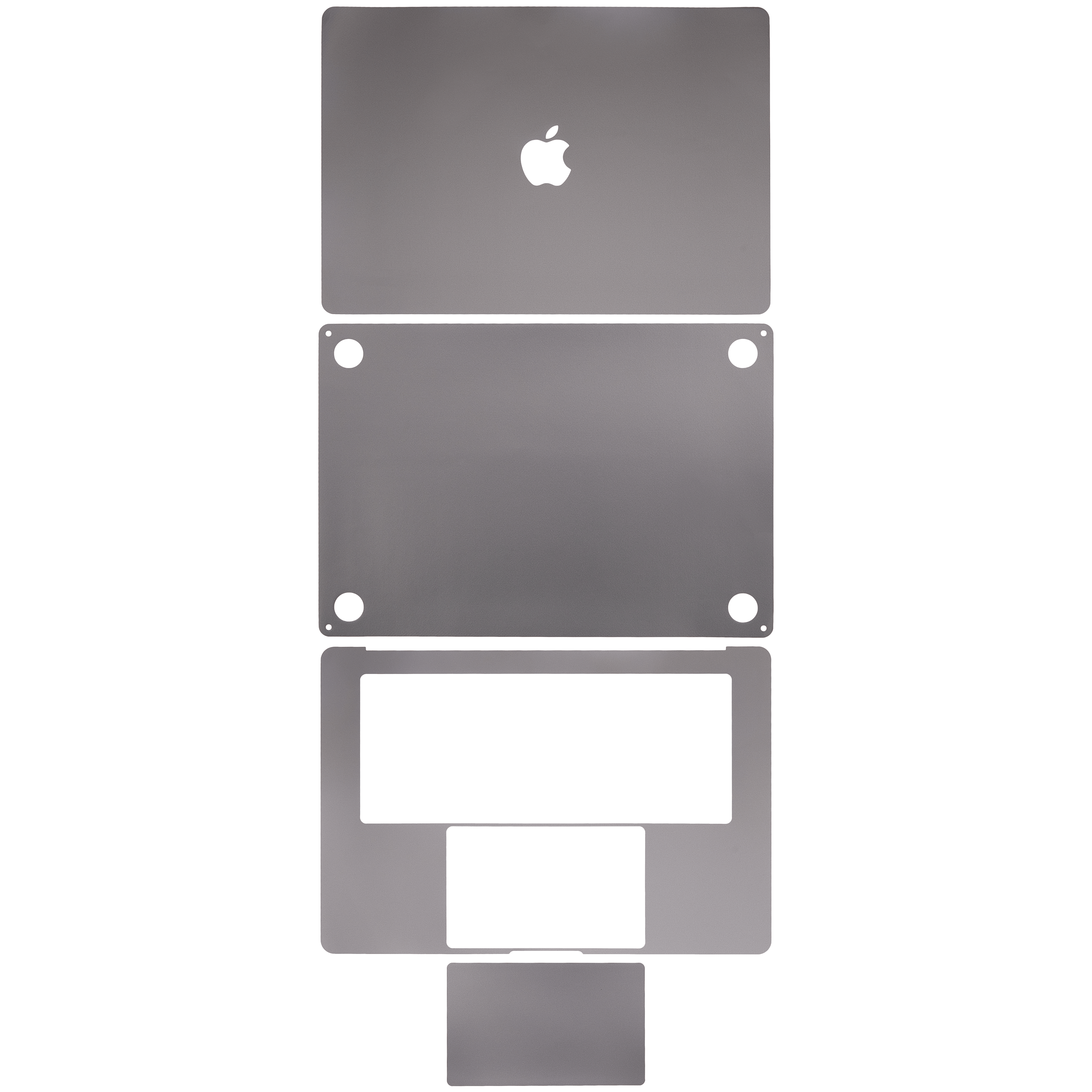 4in1 Skin (Top/Bottom/Keyboard/Trackpad) für MacBook Air 15" A2941 (M2) Grau