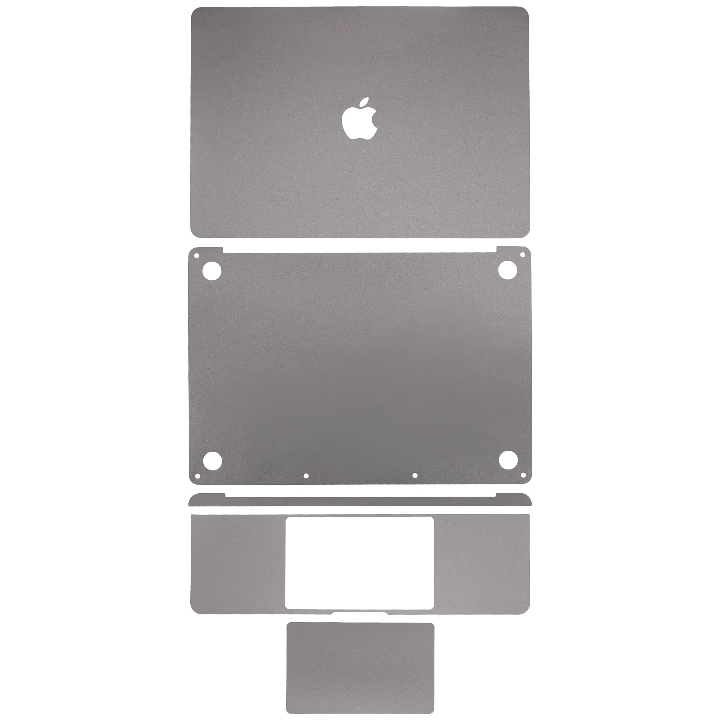 4in1 Skin für MacBook Pro 13" A2338 M1 Space Gray