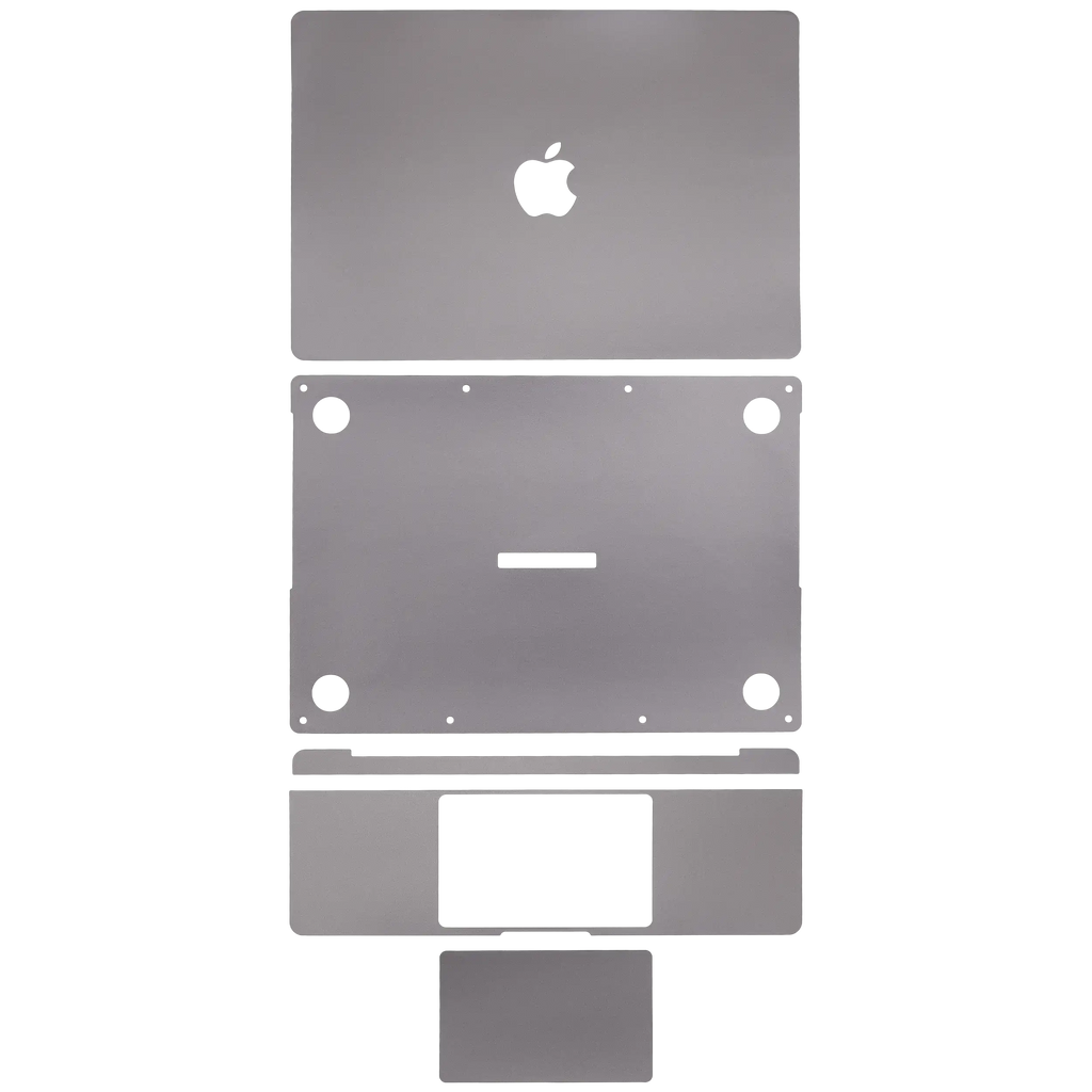 4in1 Skin Apple MacBook Pro 14" A2992 Grau - Ober+Unter, Tastatur, Trackpad