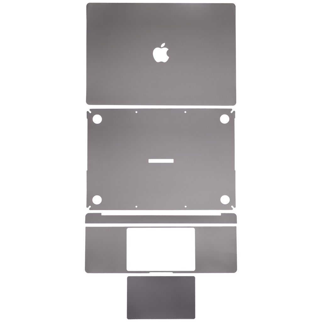 4-in-1 Skin für MacBook Pro 16" A2780 M2 Grau